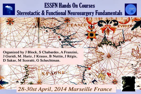 Cursos de la Sociedad Europea de Neurocirugía ESSFN-2014-Funcional y Estereotáxica-Marsella-Francia