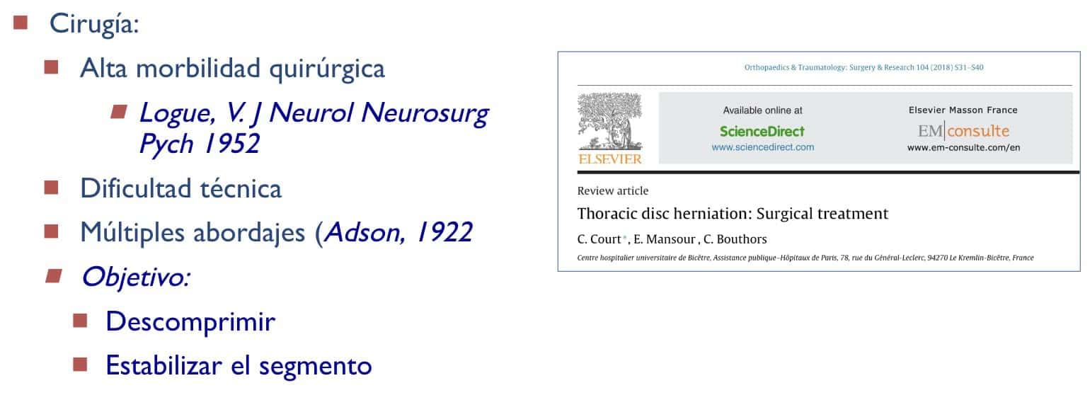 ABORDAJE TRANSFACETARIO A LA HERNIA DISCAL TORÁCICA-introduccion