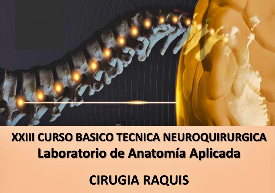 XXIII Curso para Residentes de Neurocirug&iacute;a - Cirug&iacute;a de Raquis - 2026