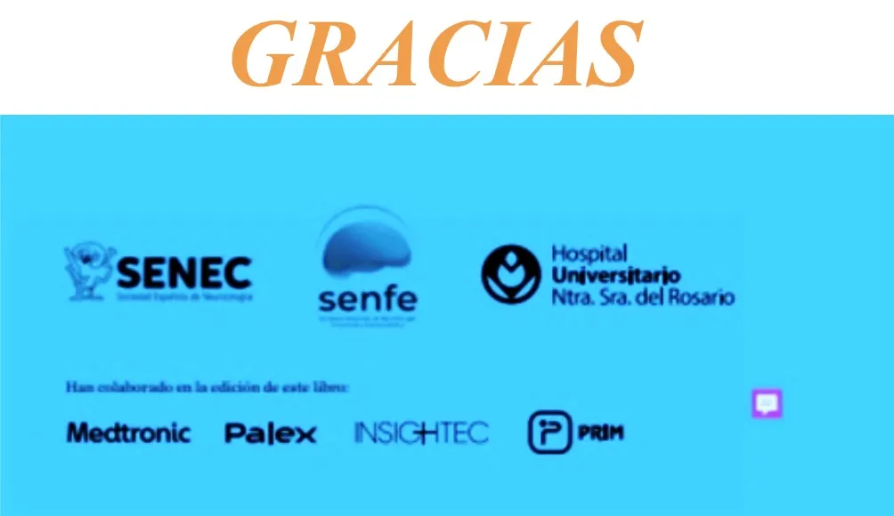Figura 35.- Agradecimiento a las empresas colaboradoras y a las sociedades científicas SENFE y SENEC